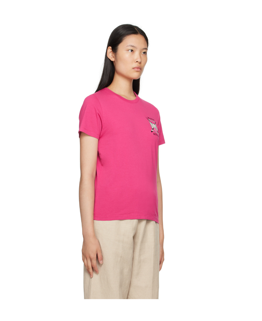 MAISON KITSUNÉ LOGO-PRINT COTTON-WOOL T-SHIRT