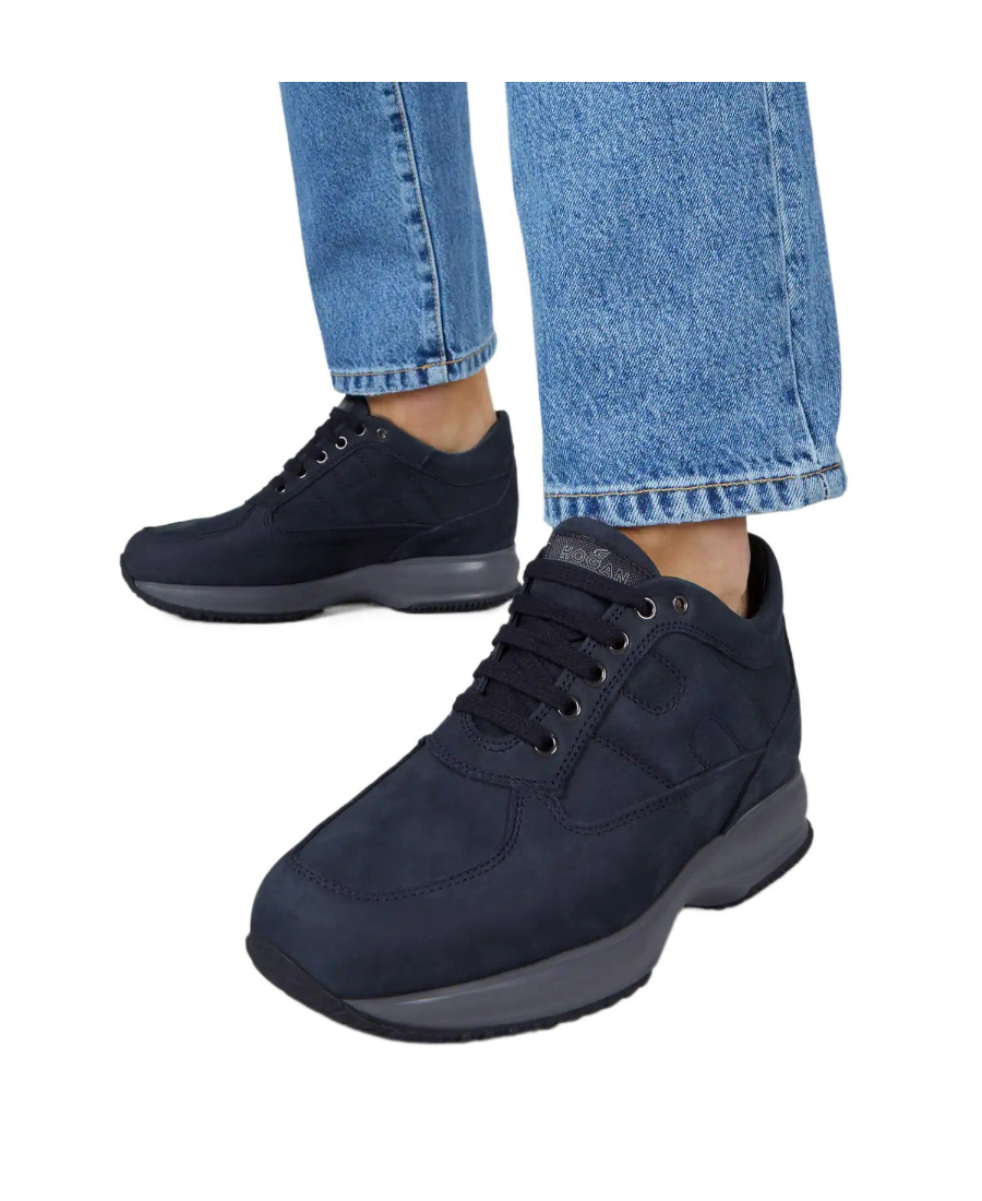 Hogan Interactive Low-top Sneakers In Black