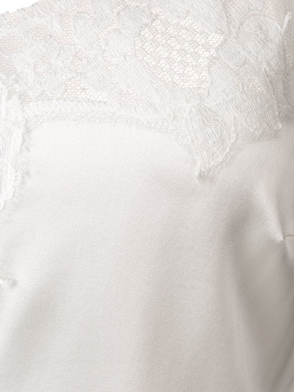 Dolce & Gabbana Lace Trim Slip Top In White