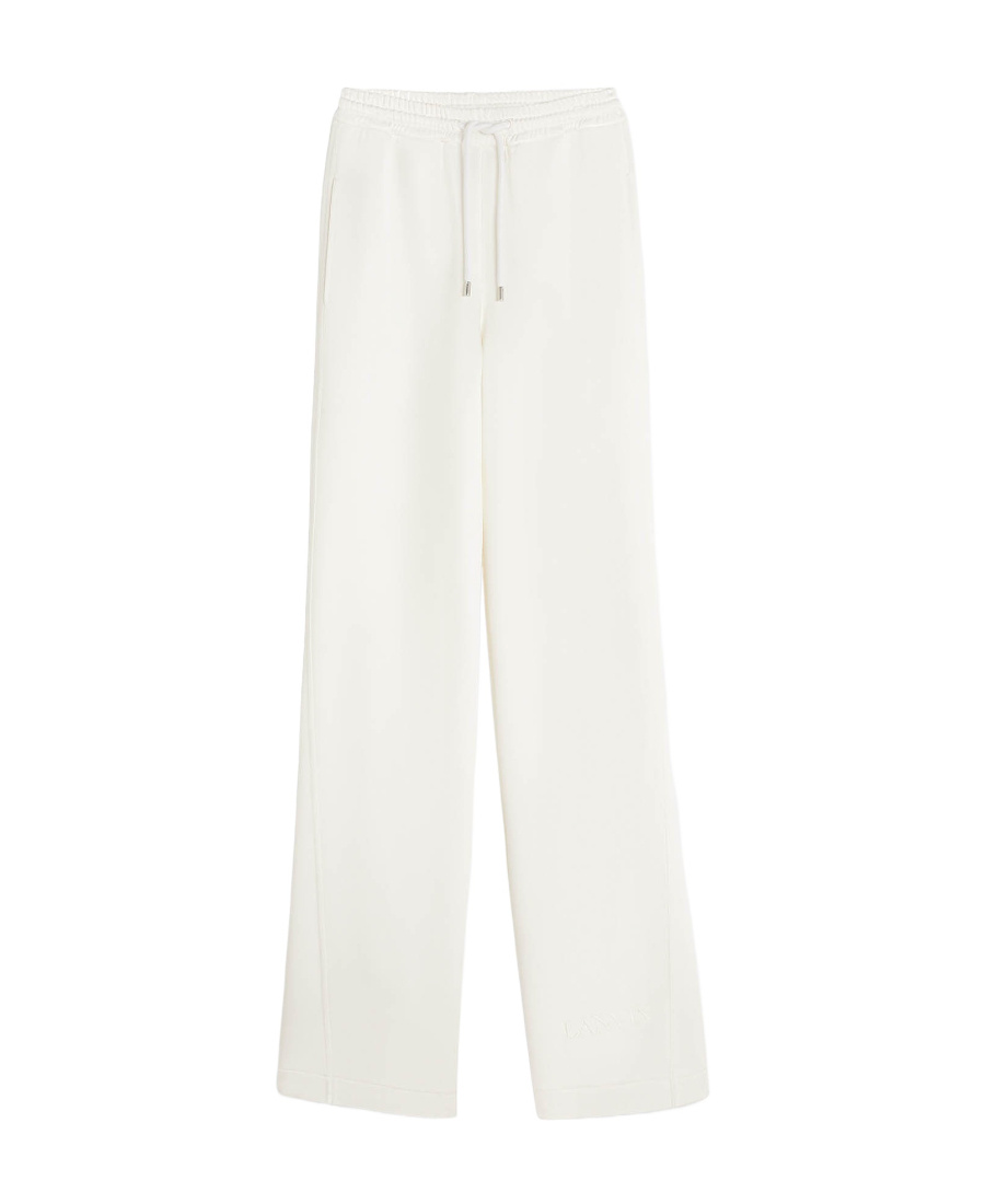 Lanvin Wide-leg Track Pants In White