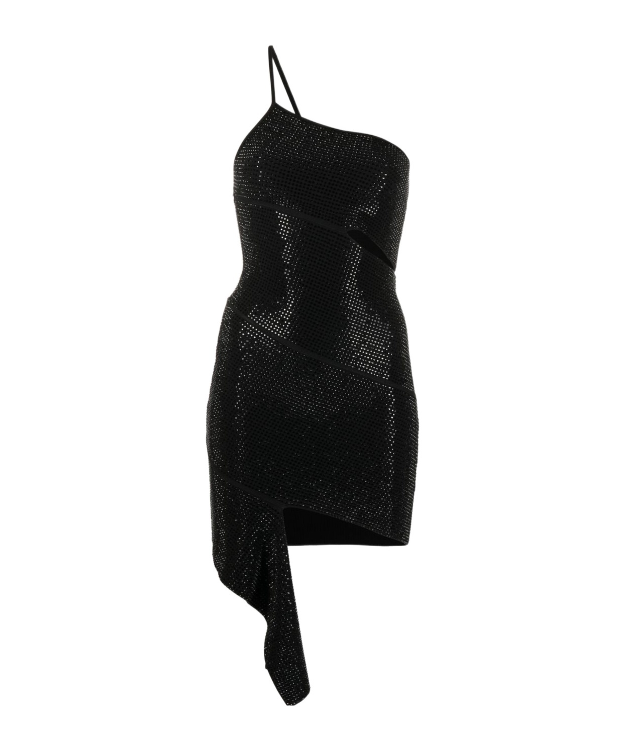 Andreädamo Sequin One Shoulder Dress Skirts Black In Black