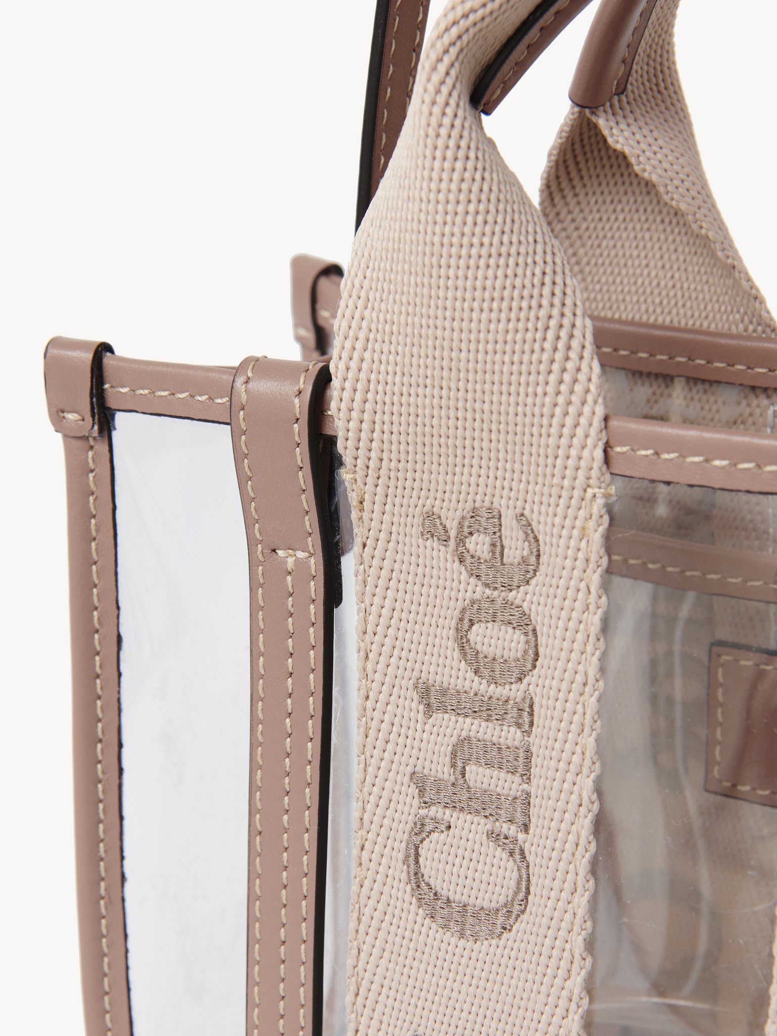 Chloé Women Mini Woody Tote Bag In Jelly In Nude