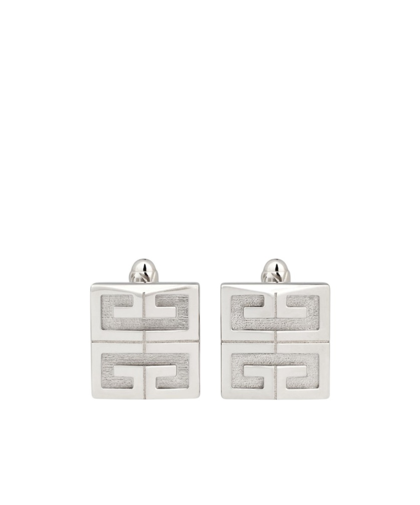 Givenchy 4g Cufflinks In Metal In White