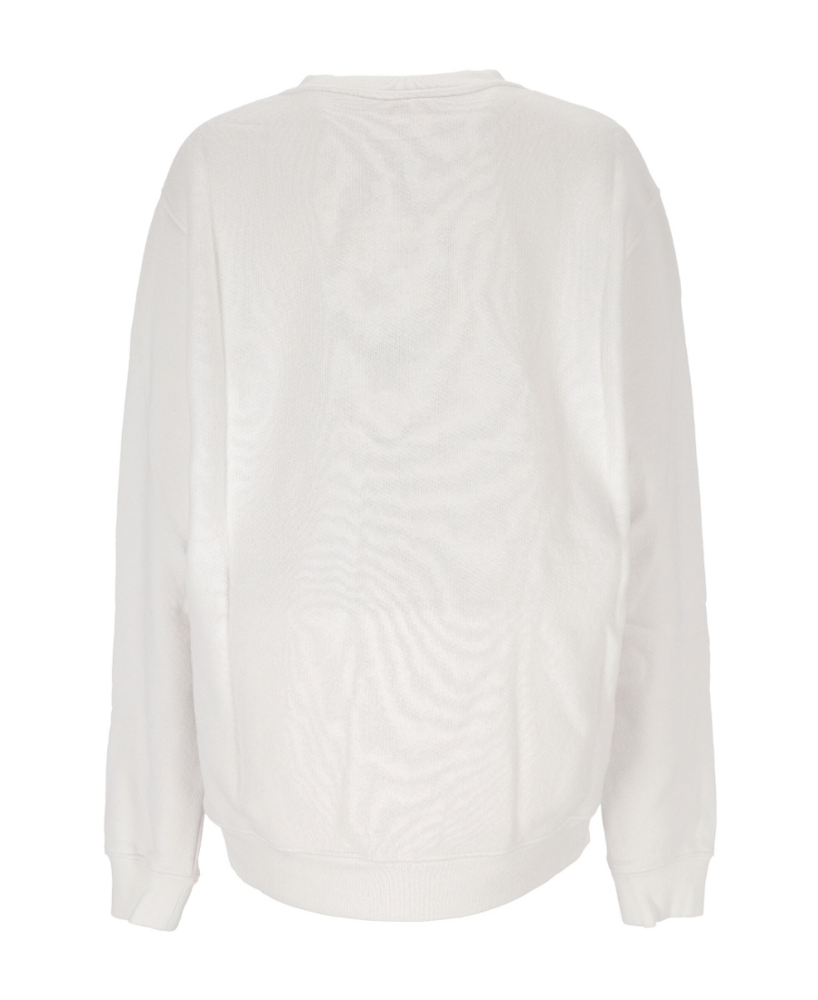 Off-white Logo-print Cotton Sweatshirt In White