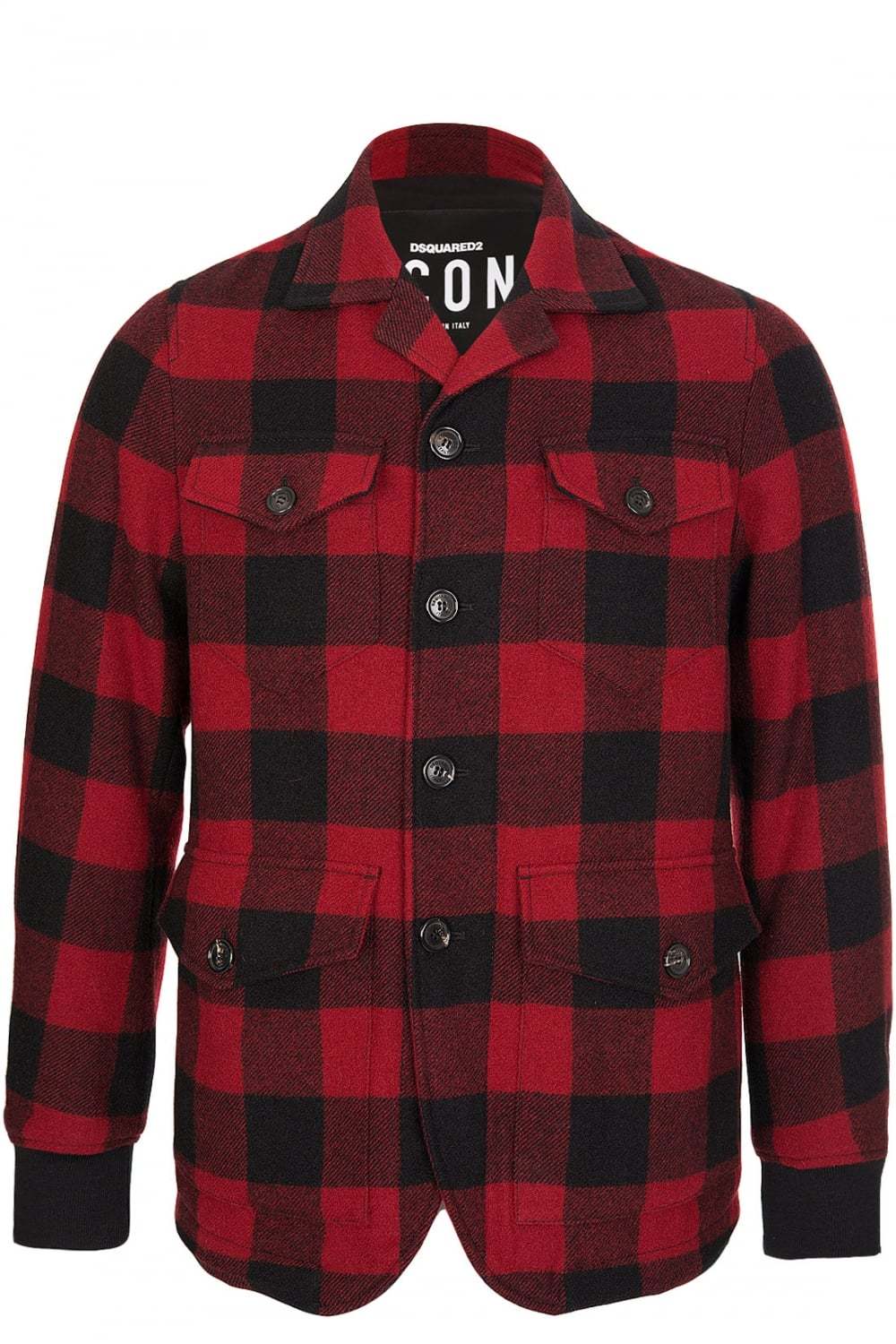 Dsquared2 Long Sleeve Jacket In Red