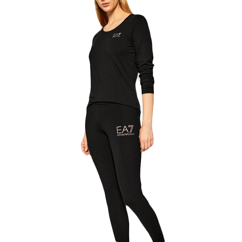 EMPORIO ARMANI LOGO LONG-SLEEVED T-SHIRT 