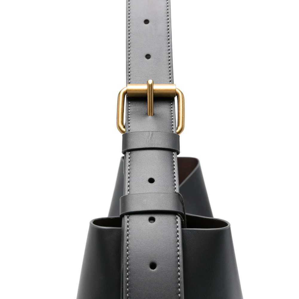 Soeur Letter Logo Shoulder Bag In Black