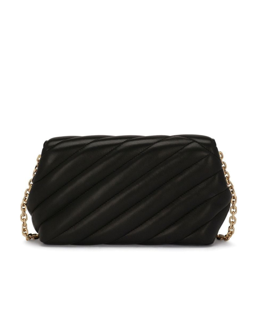 Dolce & Gabbana Small Lop Quilted Crossbody Bag In Black