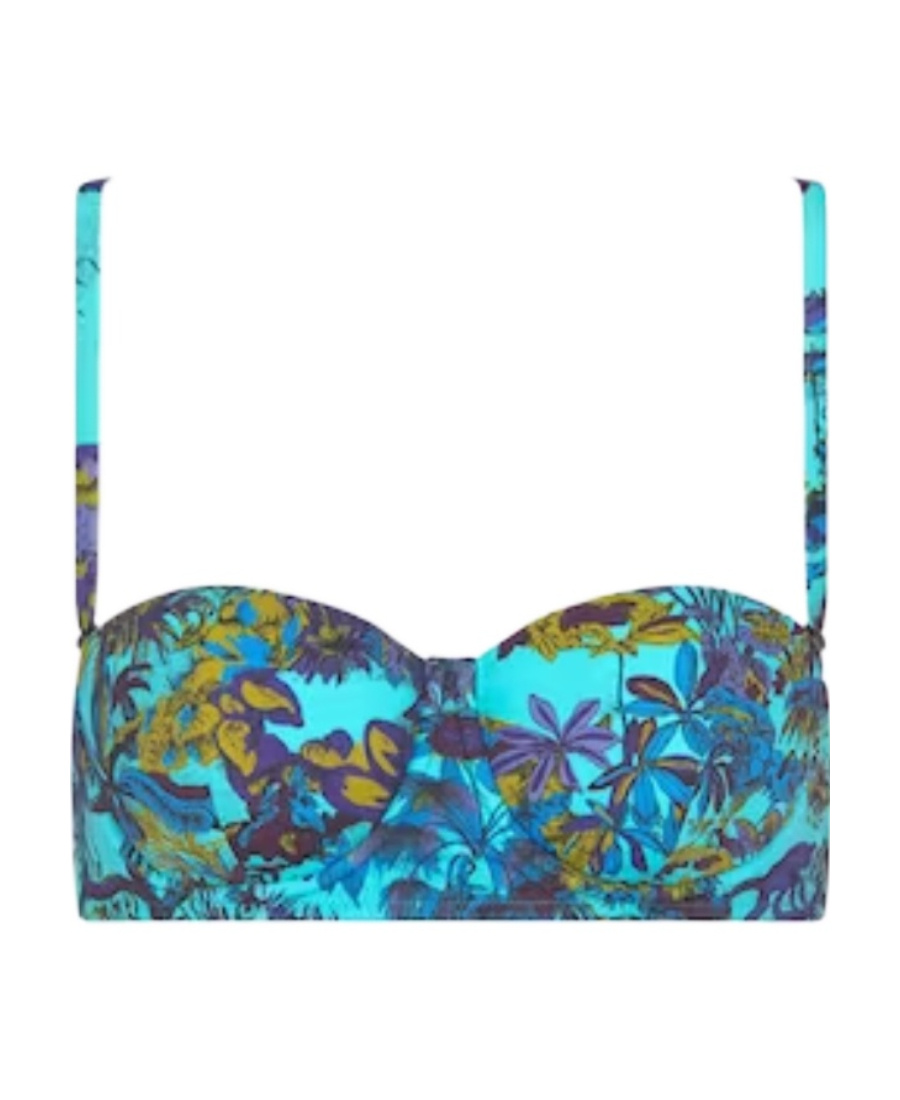 Shop Dior Bikini Top In Blue