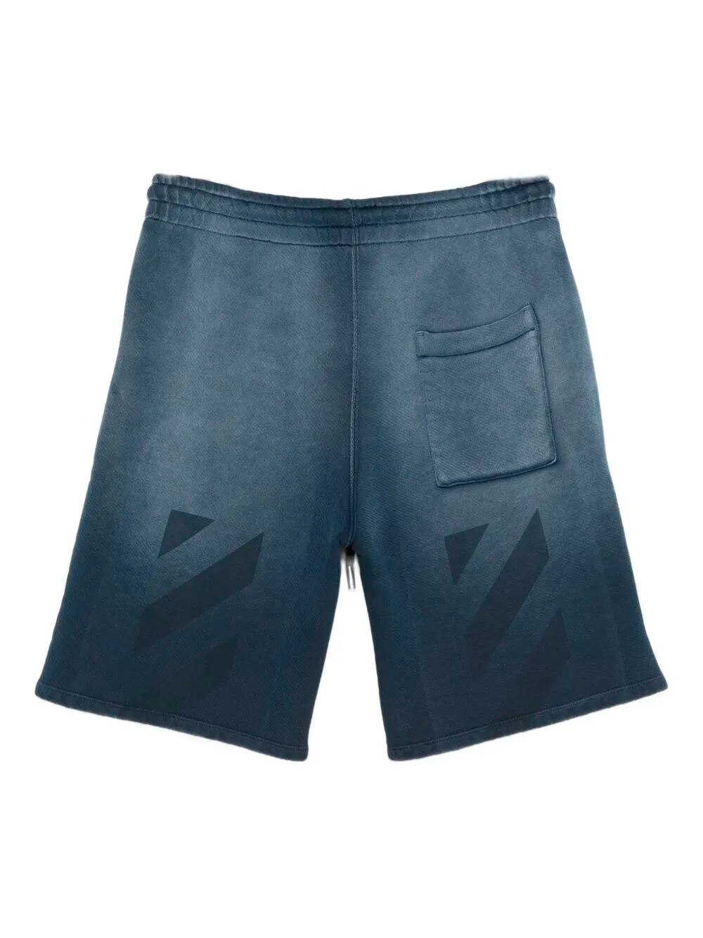 Off-white Drawstring Ombre-effect Shorts In Blue