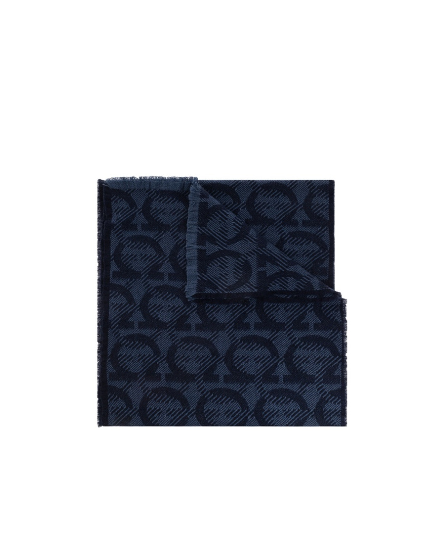 Ferragamo Logo Scarf In Black