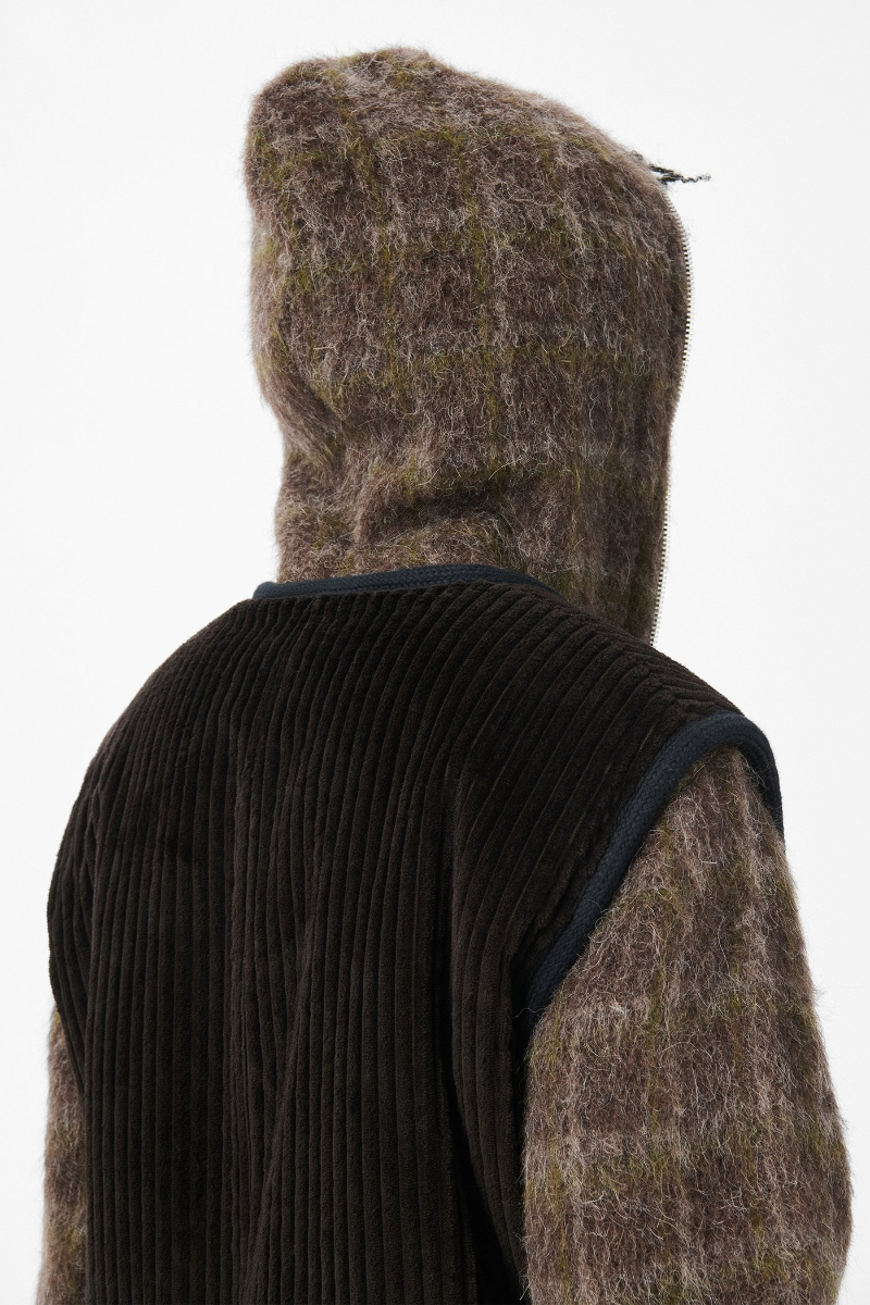 Our Legacy Corduroy Zip-up Gilet In Black