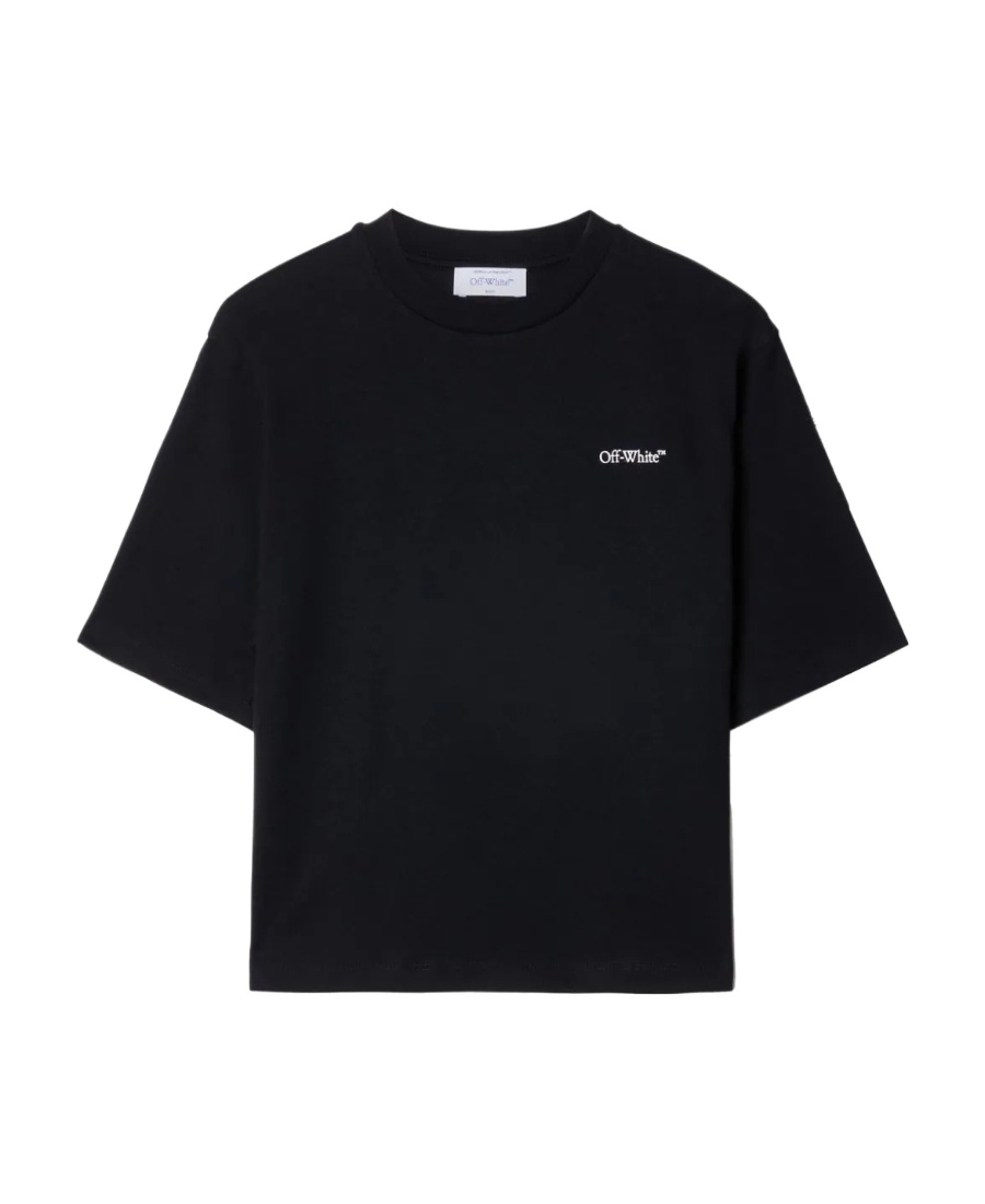 Off-white Arrows-print Cotton T-shirt In Black