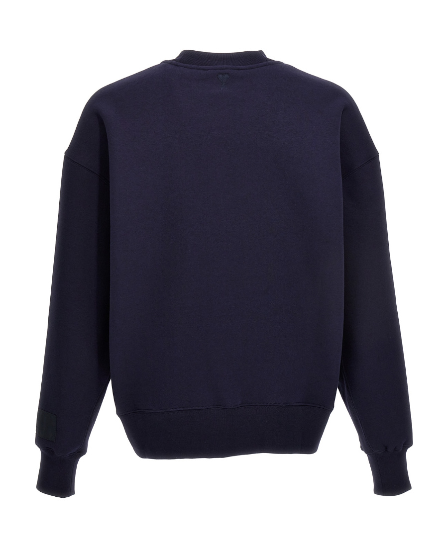 Ami Alexandre Mattiussi Ami Paris Crewneck Long-sleeved Sweatshirt In Blue