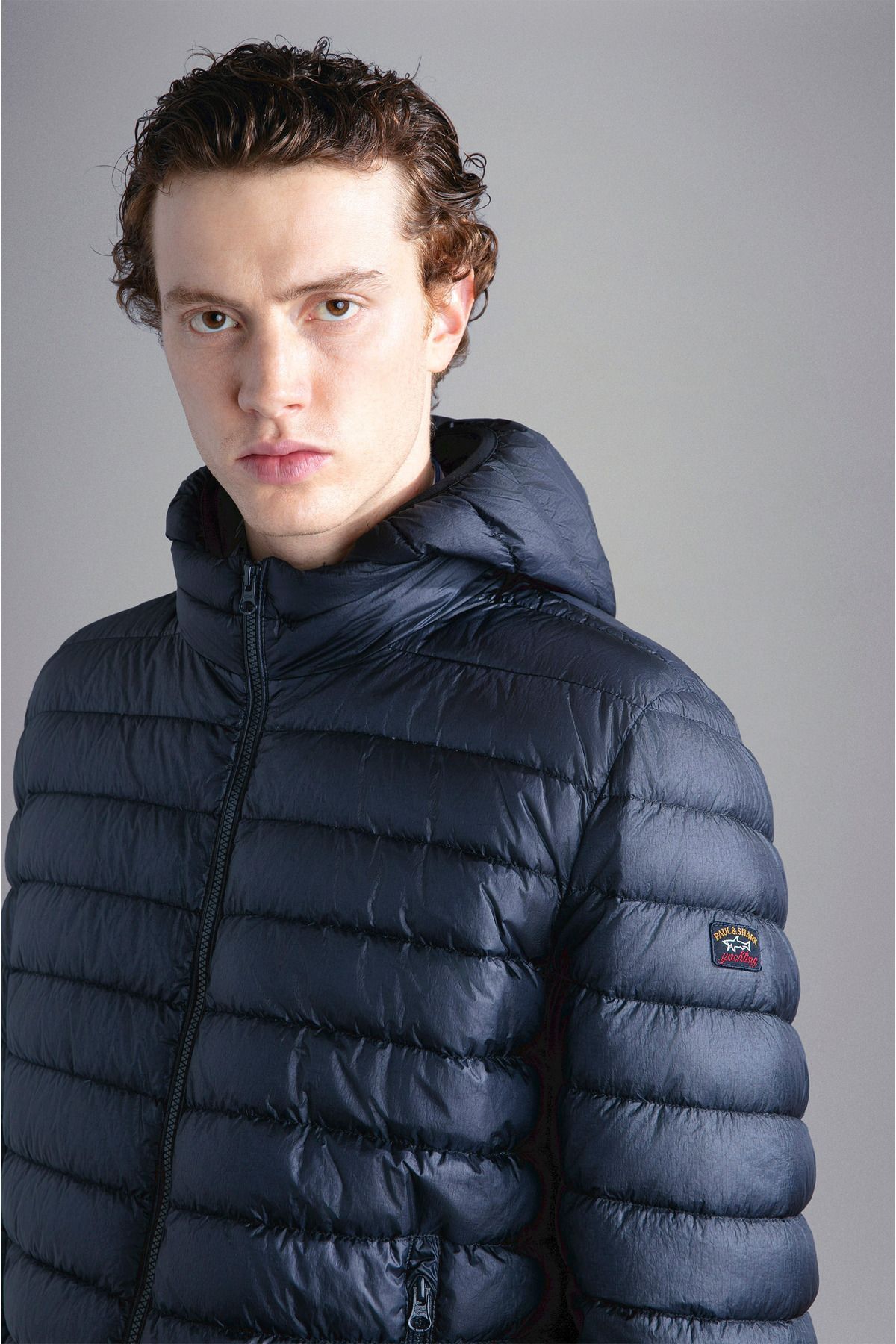 Paul & Shark Long-sleeved Down Jacket In Black