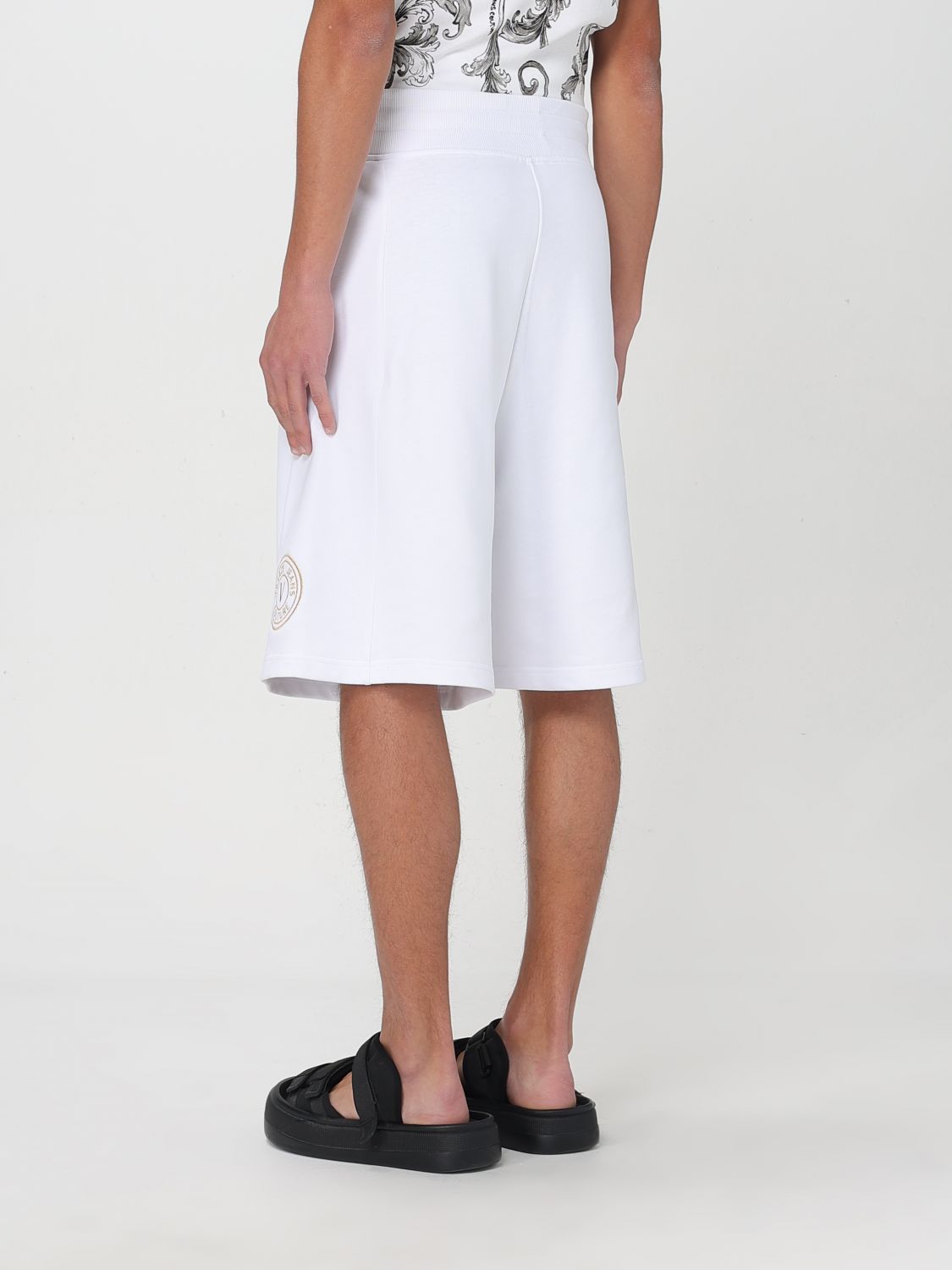 Versace Jeans Drawstring Shorts In White