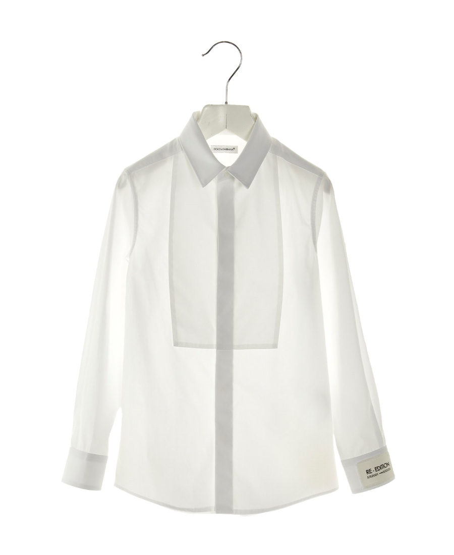 Dolce & Gabbana Logo-print Button-up Shirt In White