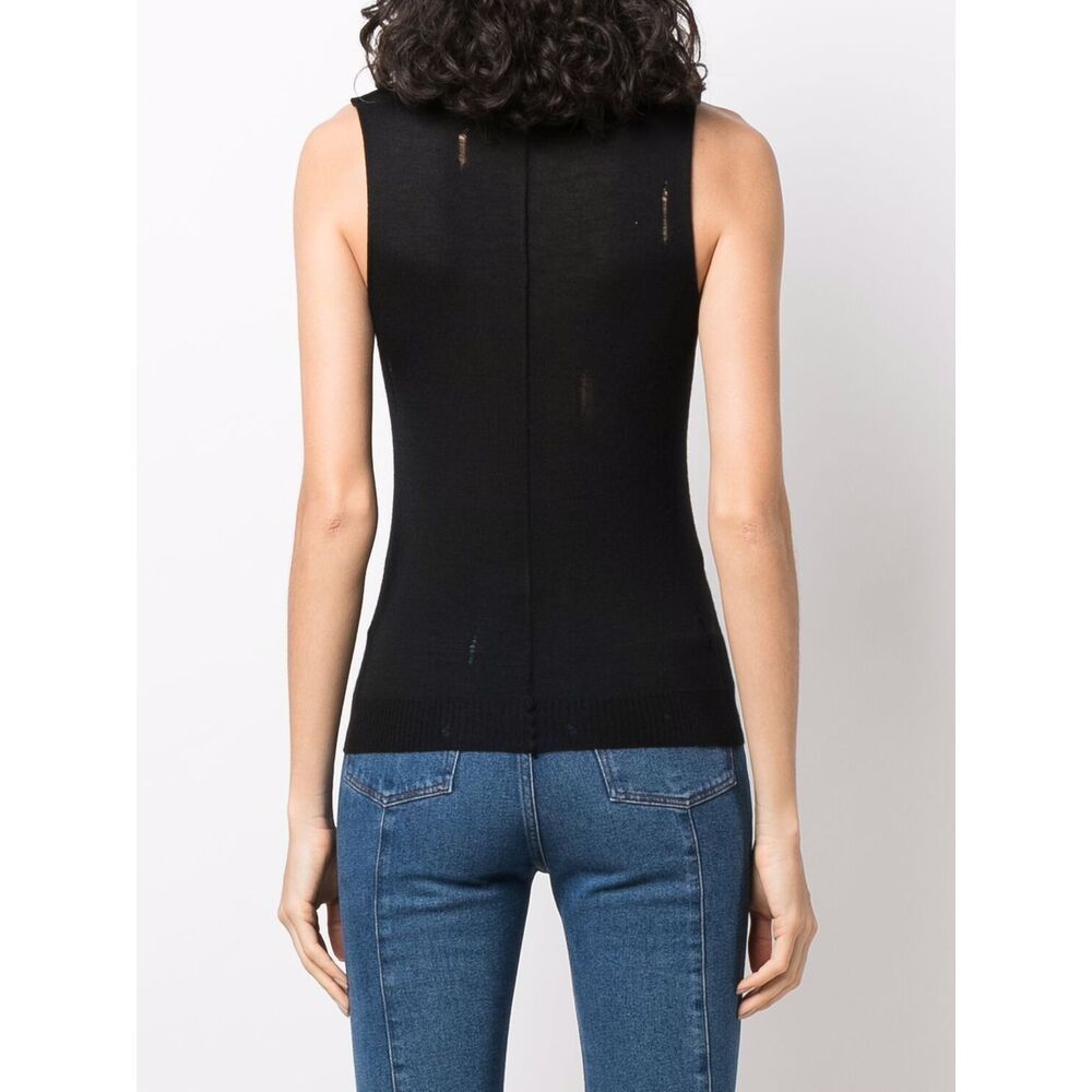 AMIRI HIGH NECK CASHMERE VEST 