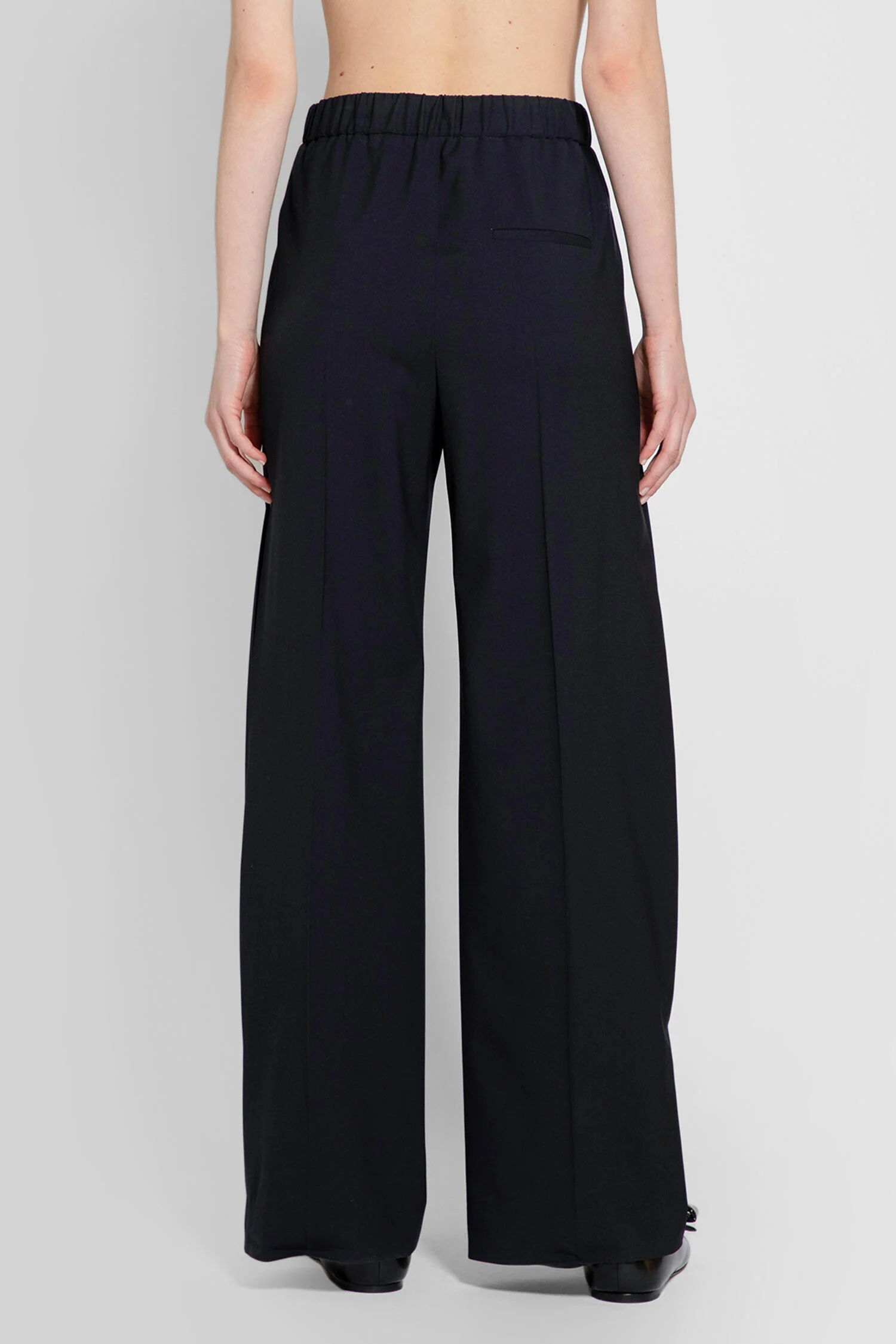 Loewe Drawstring Casual Trousers In Black