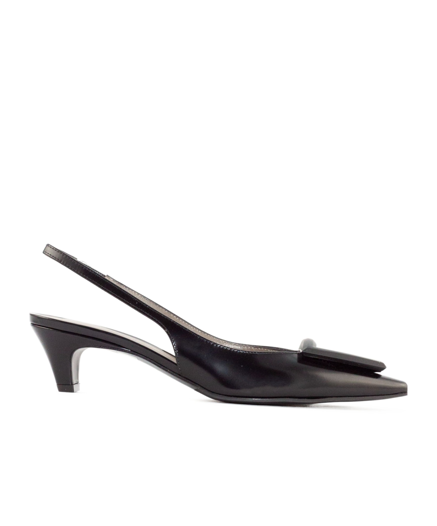 Shop Roberto Festa 45mm Dorien Slingback Pumps In Black