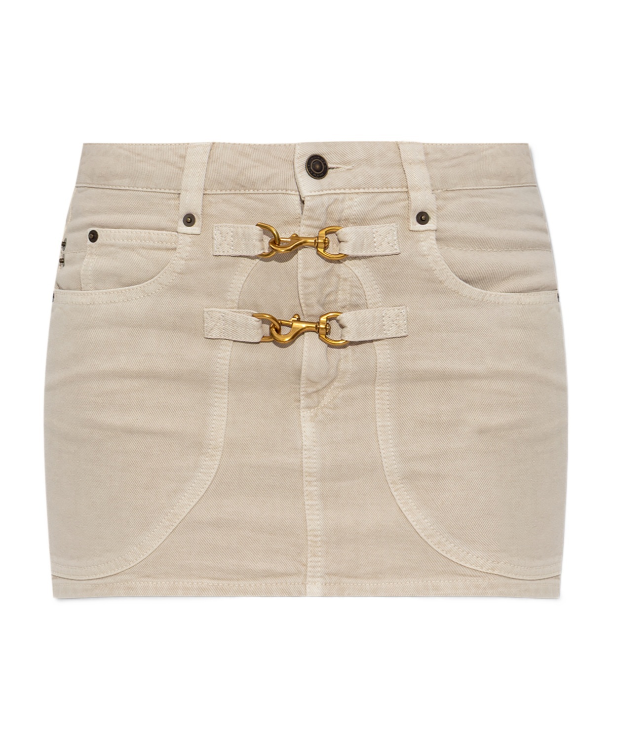 Isabel Marant Denim Skirt In White