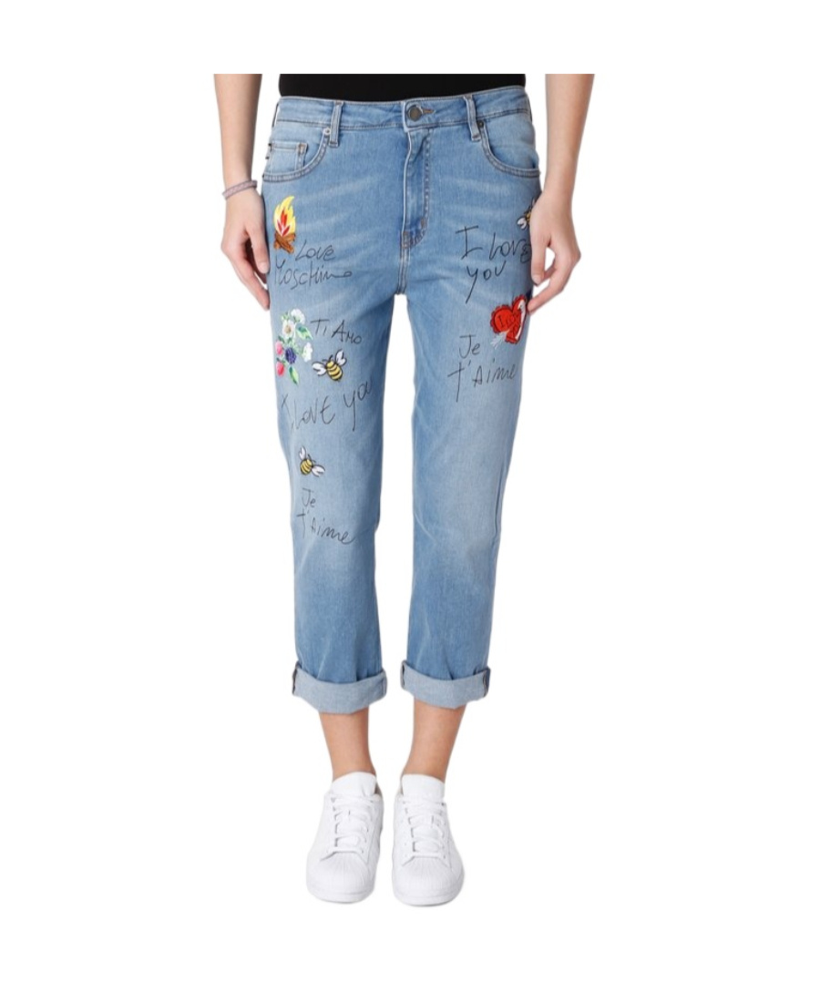 MOSCHINO PRINTED JEANS
