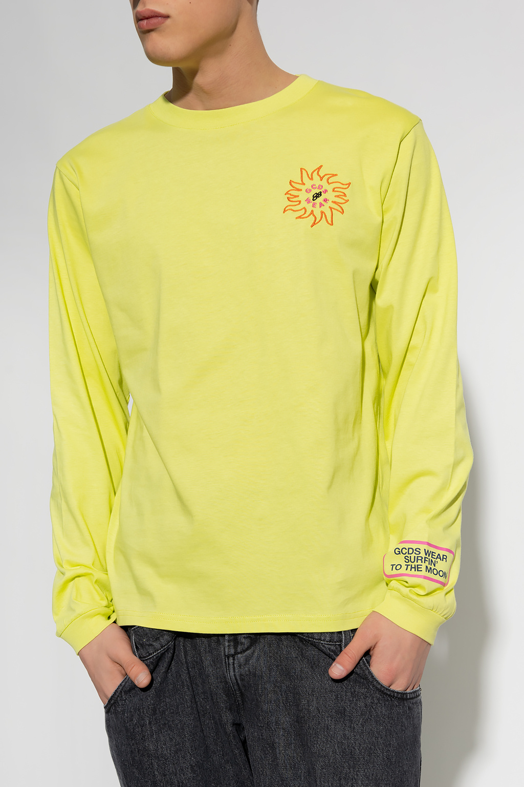 Gcds Graphic Sun Print Top In Yellow