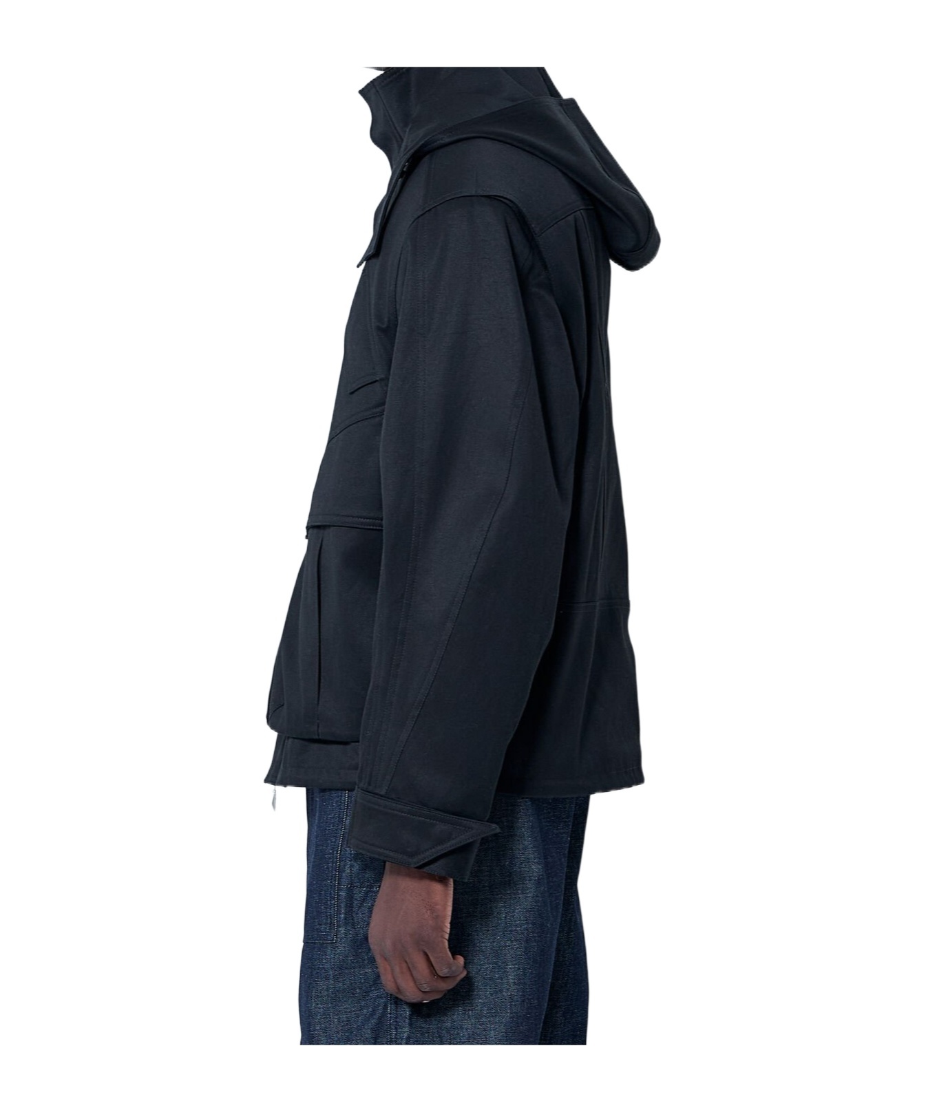 Mugler Men Heavy-duty Cotton Jacket In Black