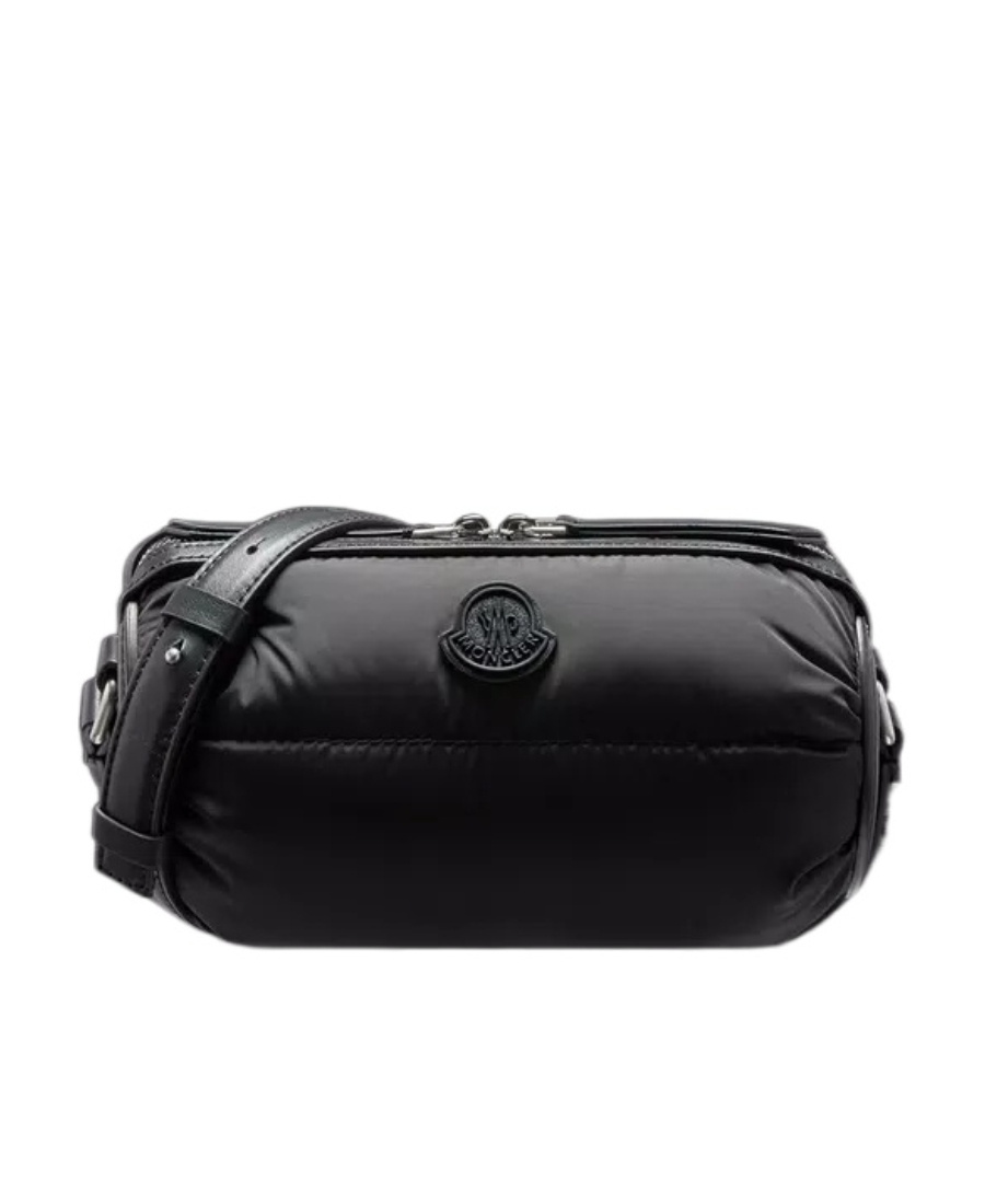 Moncler Keoni Logo Patch Padded Crossbody Bag In Black