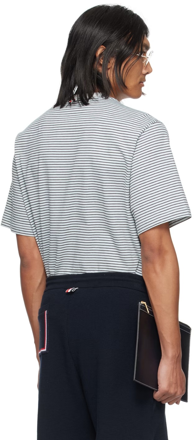 Thom Browne Embroidered Cotton Track Shorts In Multicolor