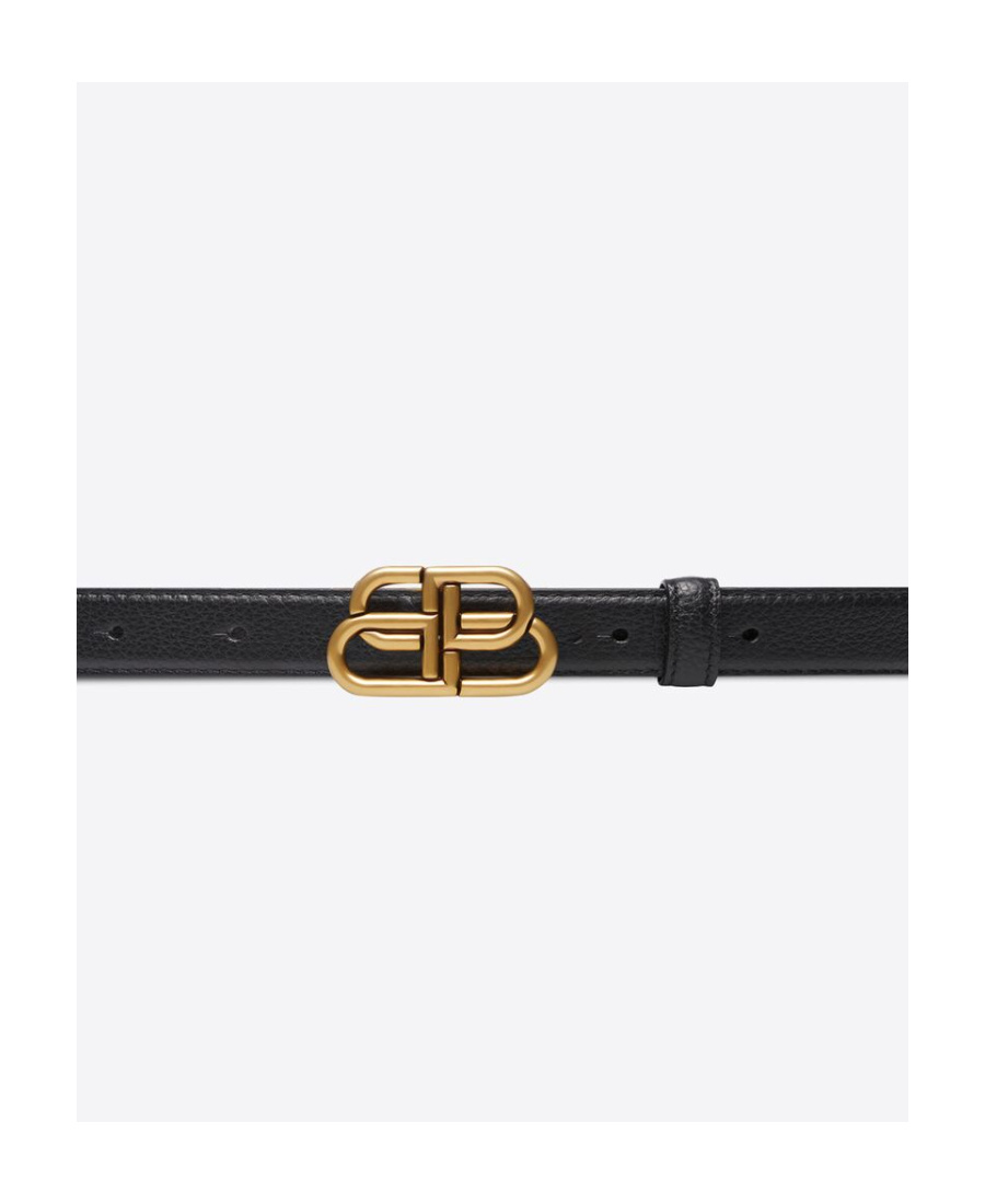 Balenciaga Cintura Bb Thin Da Donna In Nero In Black