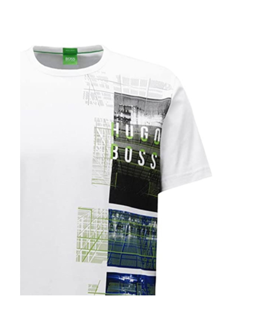 Hugo Boss Printed T-shirt With Round Neck In White