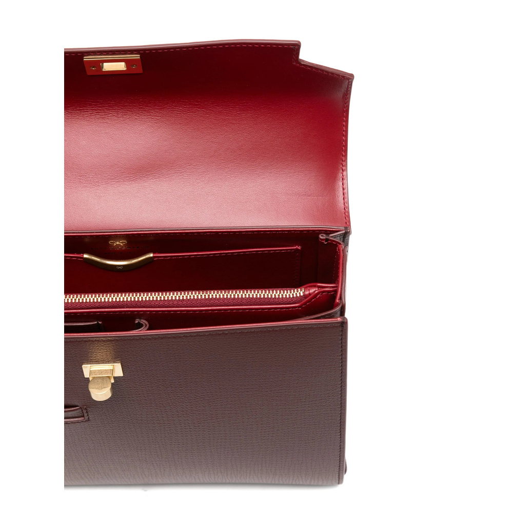 Anya Hindmarch Turnlock Shoulder Bag In Brown