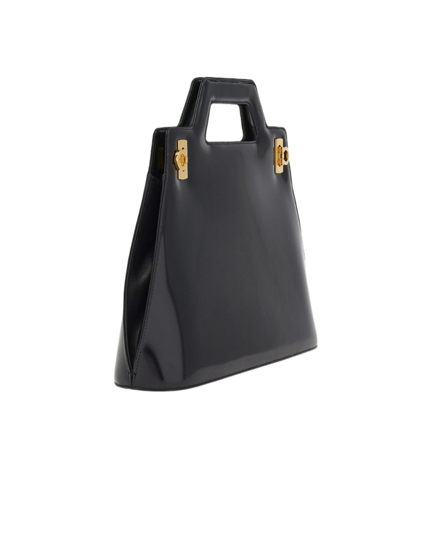 Ferragamo Wanda Handbag In Black