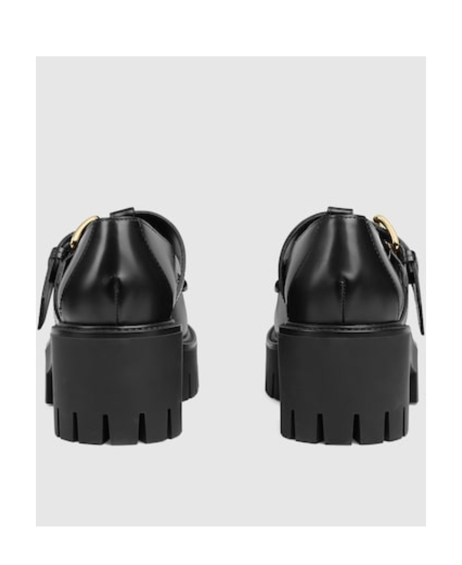 Gucci Horsebit-detail Leather Loafers In Black