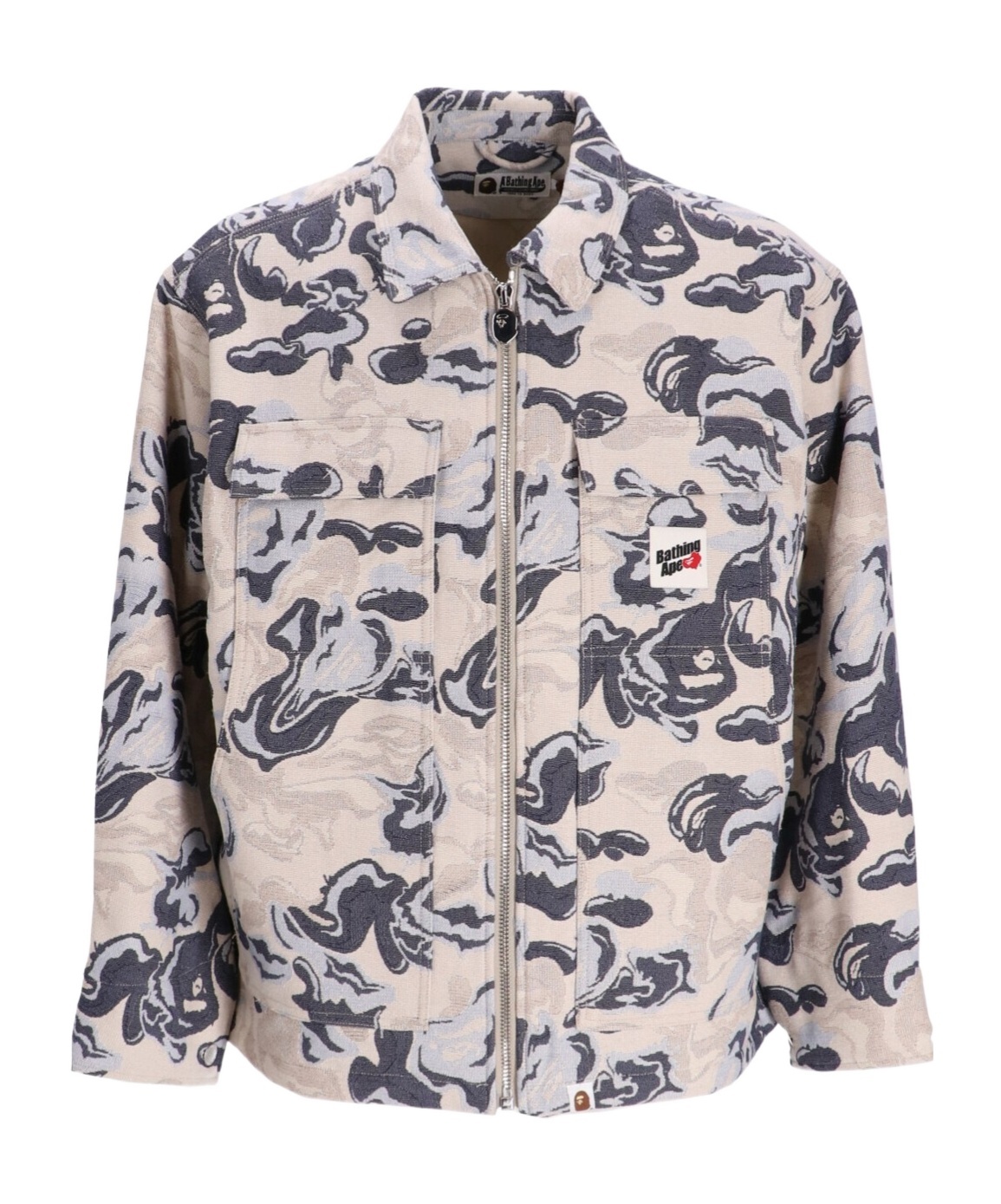 A Bathing Ape Long Sleeved Work Jacket In Nude ModeSens