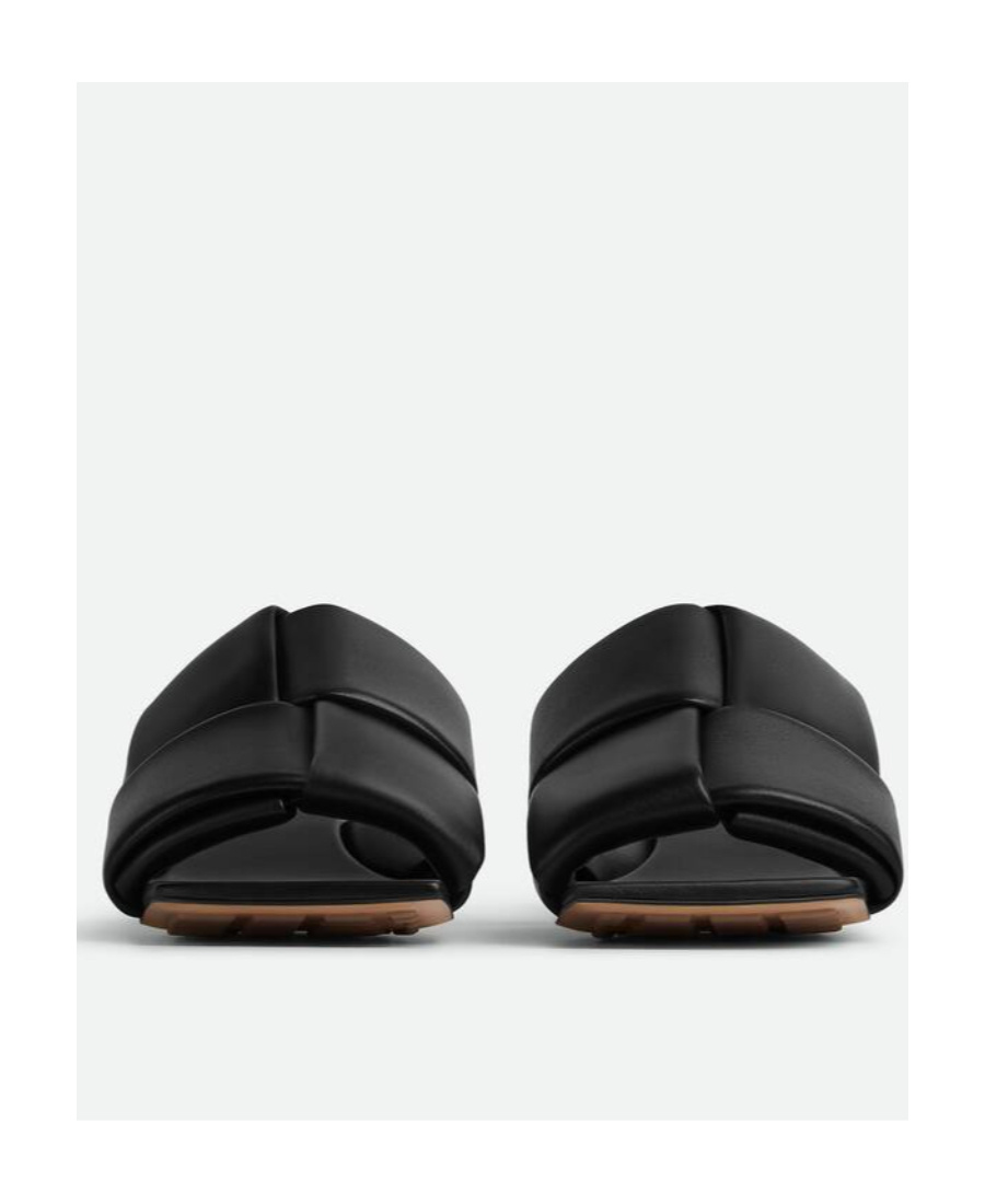 Bottega Veneta Black Patch Mules In Black