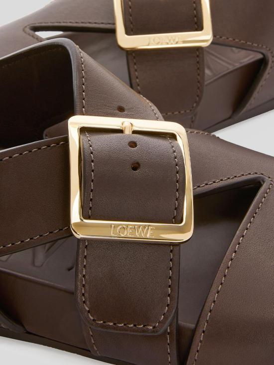 Loewe Ease Sandals For Men In Brown