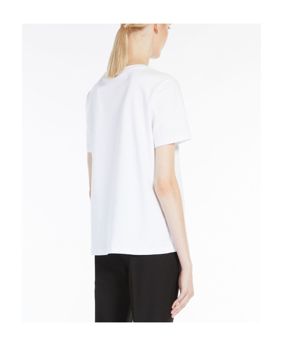 Max Mara Plain Knitted T-shirt In White