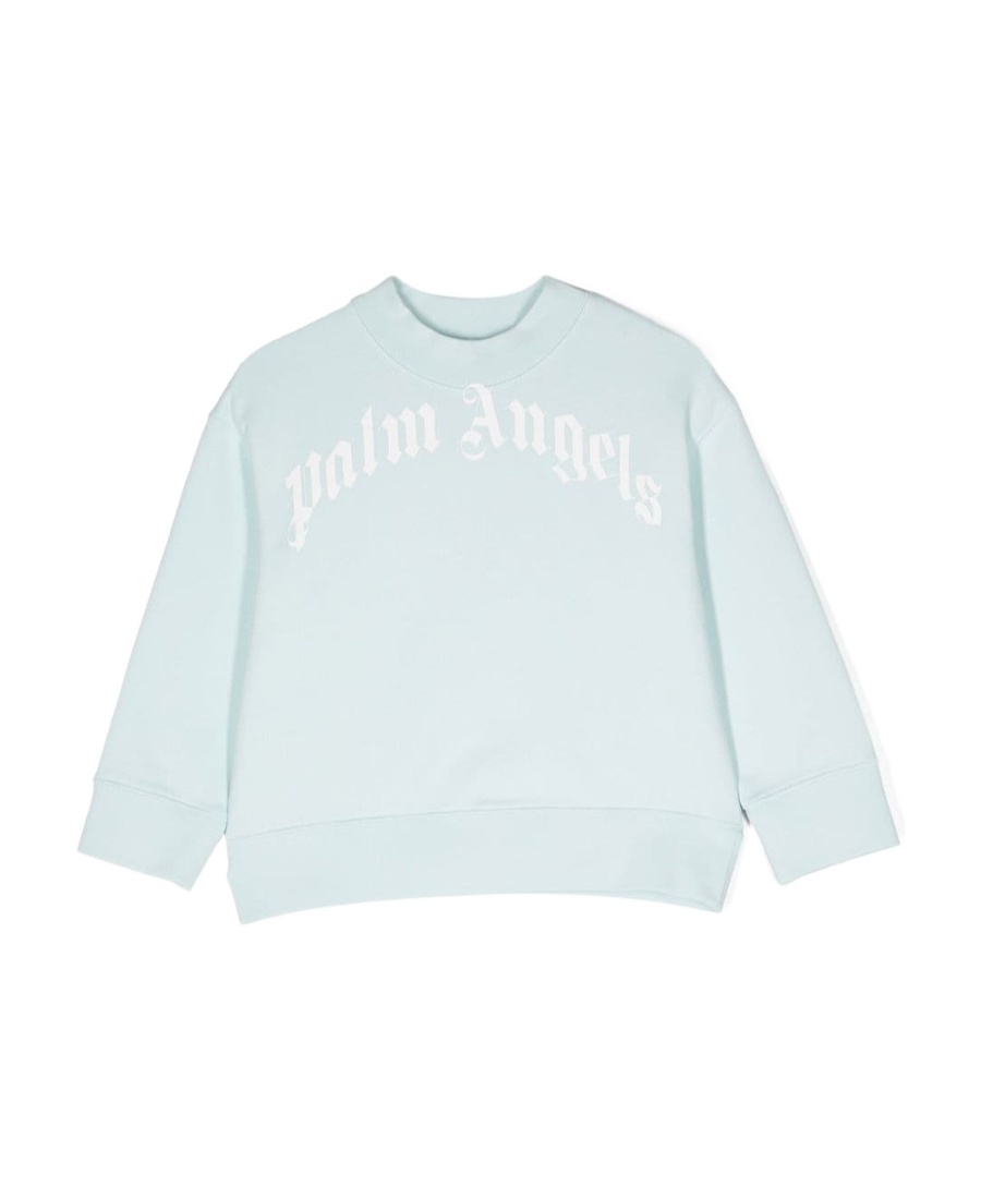 Palm Angels Logo-print Cotton Sweater In White