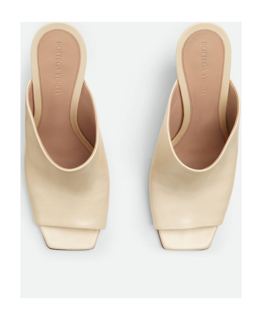 Bottega Veneta Knot Leather Mules In Green