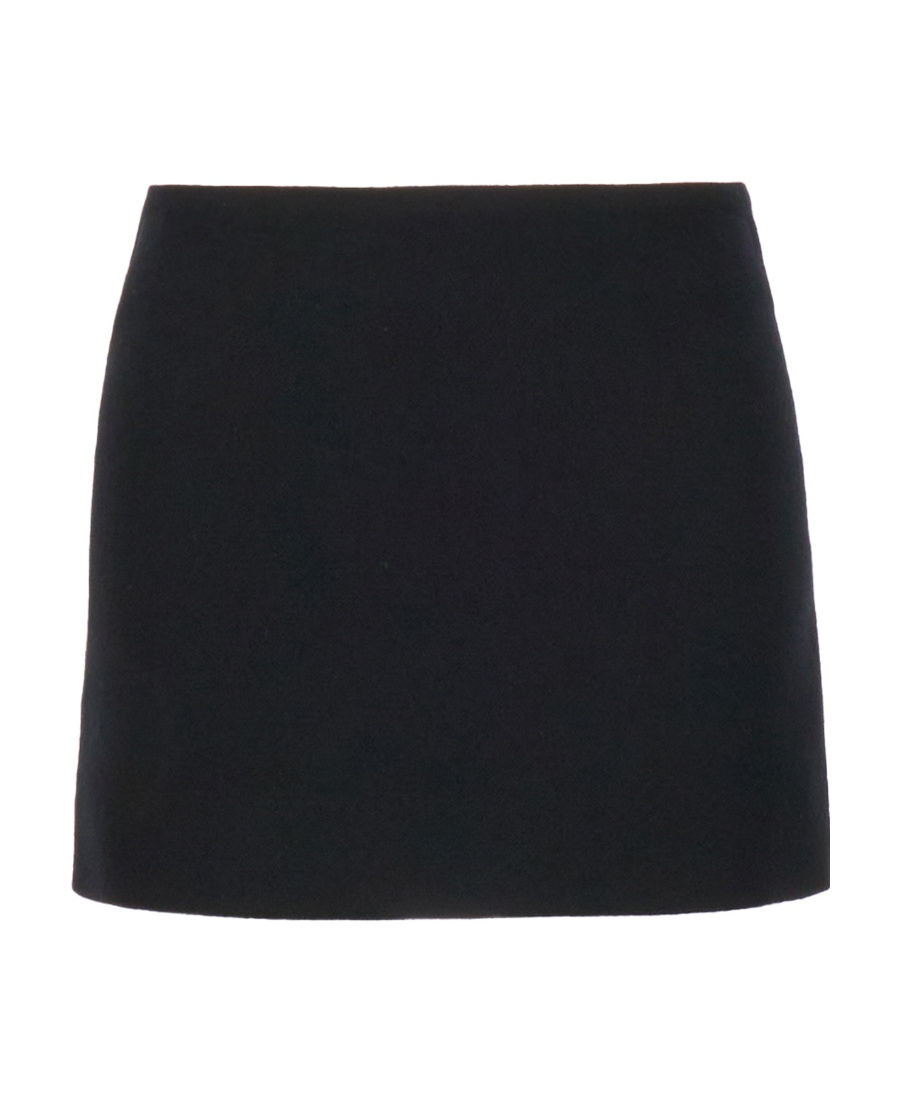 Ann Demeulemeester Jolien Satin Mini Wrap Skirt In Black