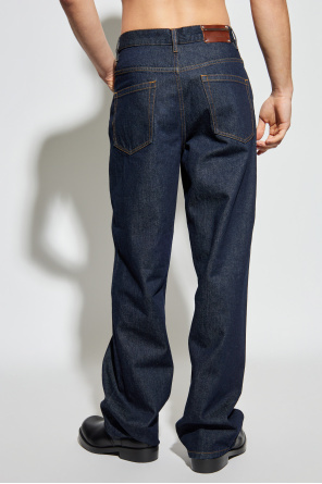 Dries Van Noten Jeans With Belt Loops In Black