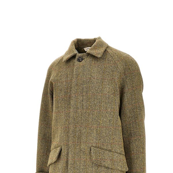 Aspesi Long-sleeved Coat In Green