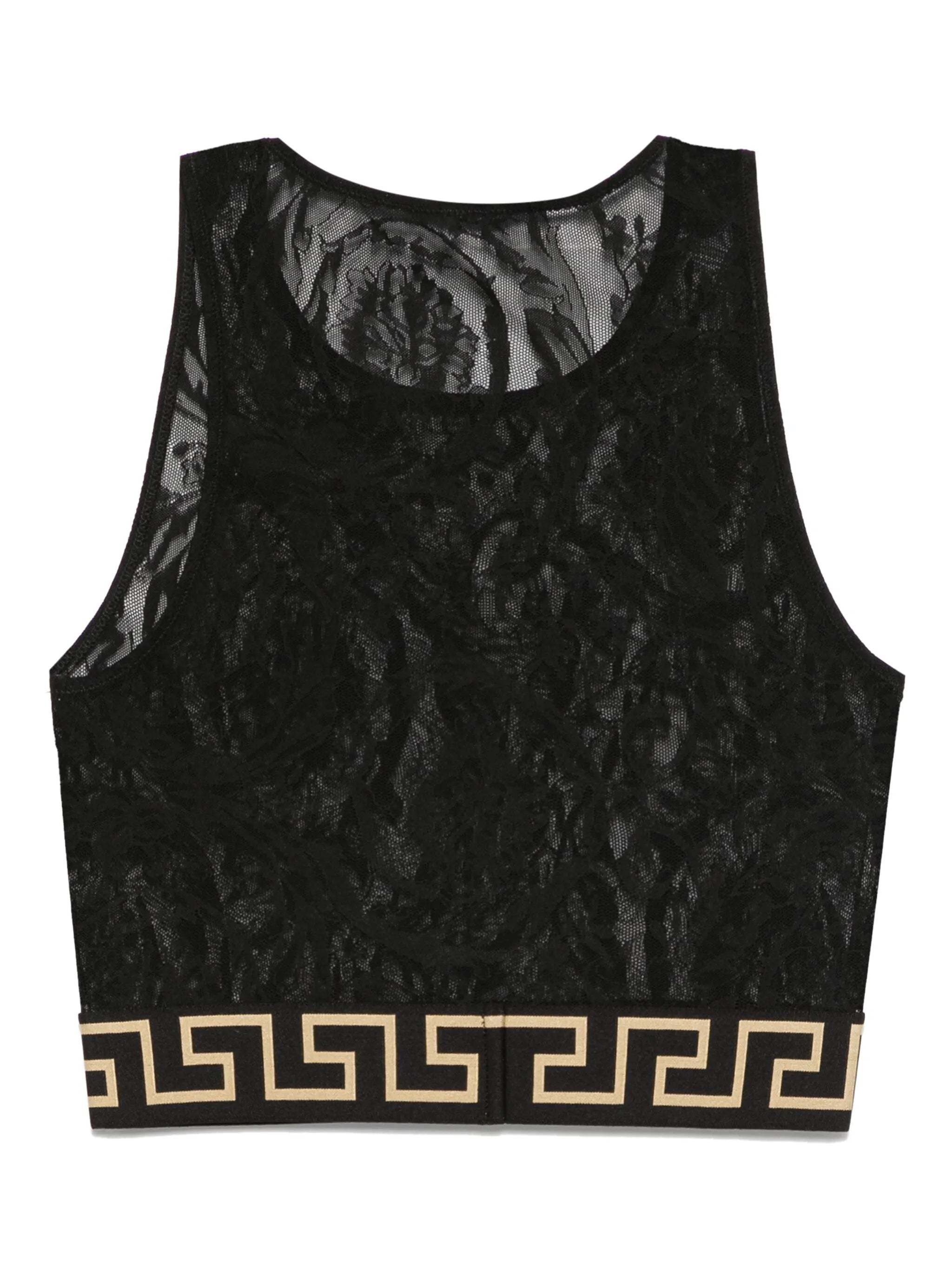 Versace Underwear Top Baroque Jacq Clothing In Blue