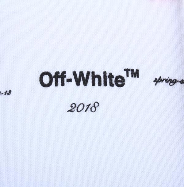 Off-white Logo Hooded Sweater In Blue