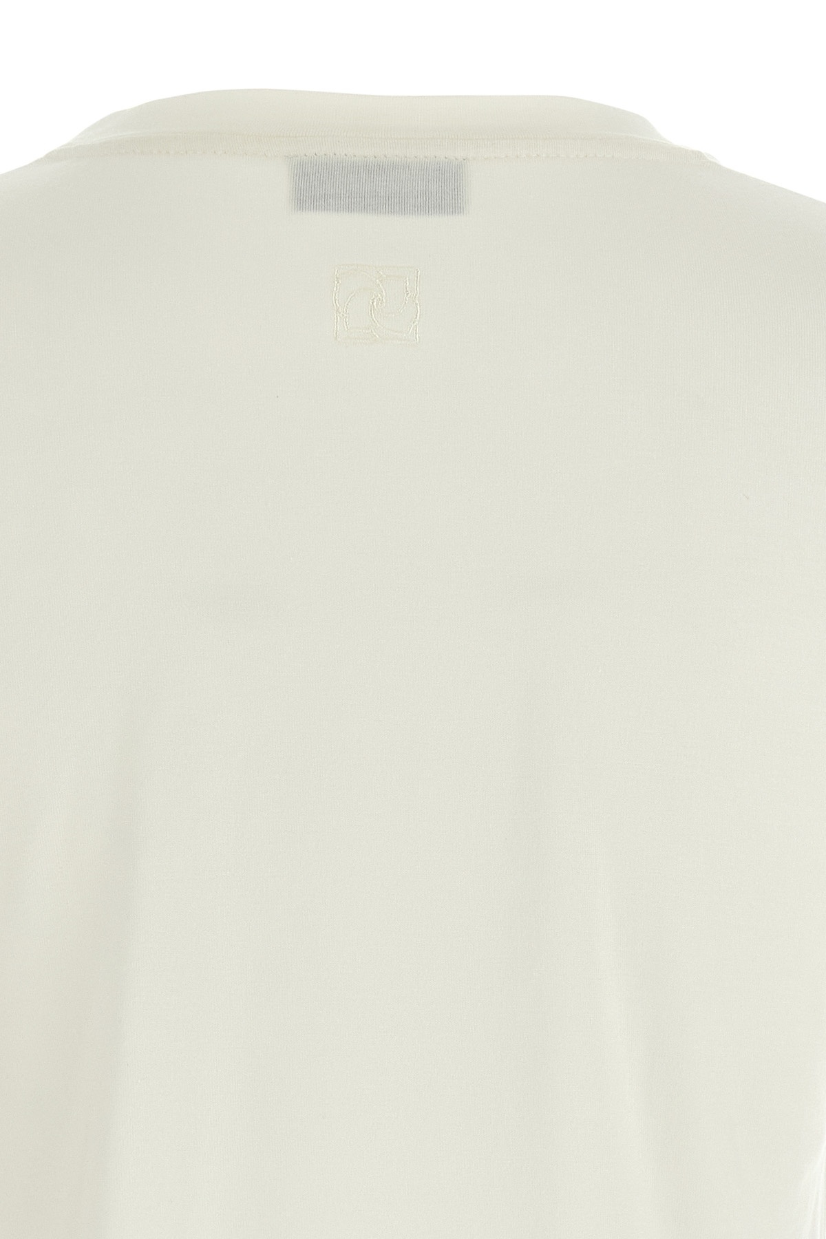 Magda Butrym Crochet-trimmed Cotton-jersey T-shirt In White