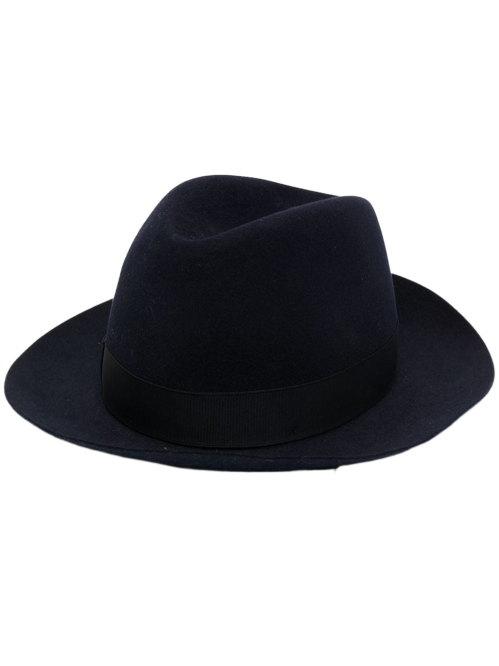 Borsalino Ribbon-detail Fedora Hat In Black