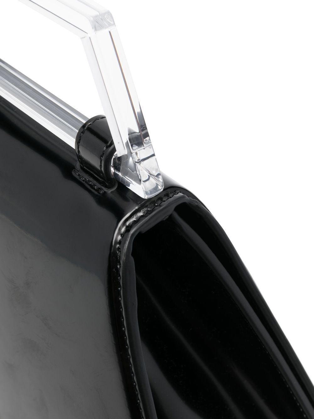 Msgm Logo Shoulder Bag In Black