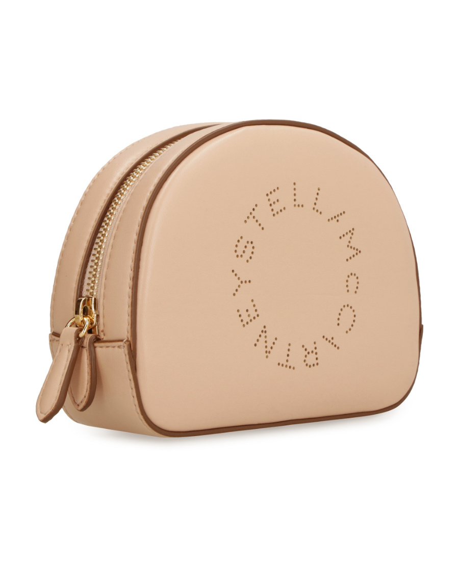 Stella Mccartney Perforated-logo Cosmetics Case In Nude